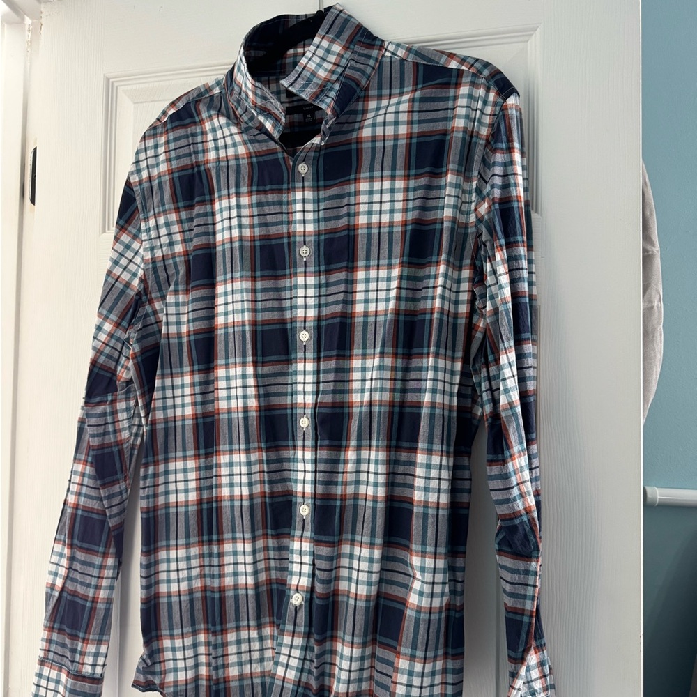 Banana Republic Men’s Slim Fit Plaid Shory, XL